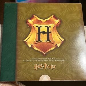 Harry Potter Collector Board Royal Canadian Mint - 3 Coins Collected 2001